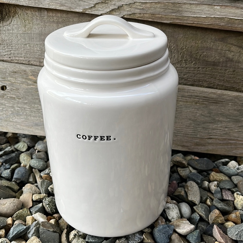 Rae Dunn typewriter coffee canister brand new